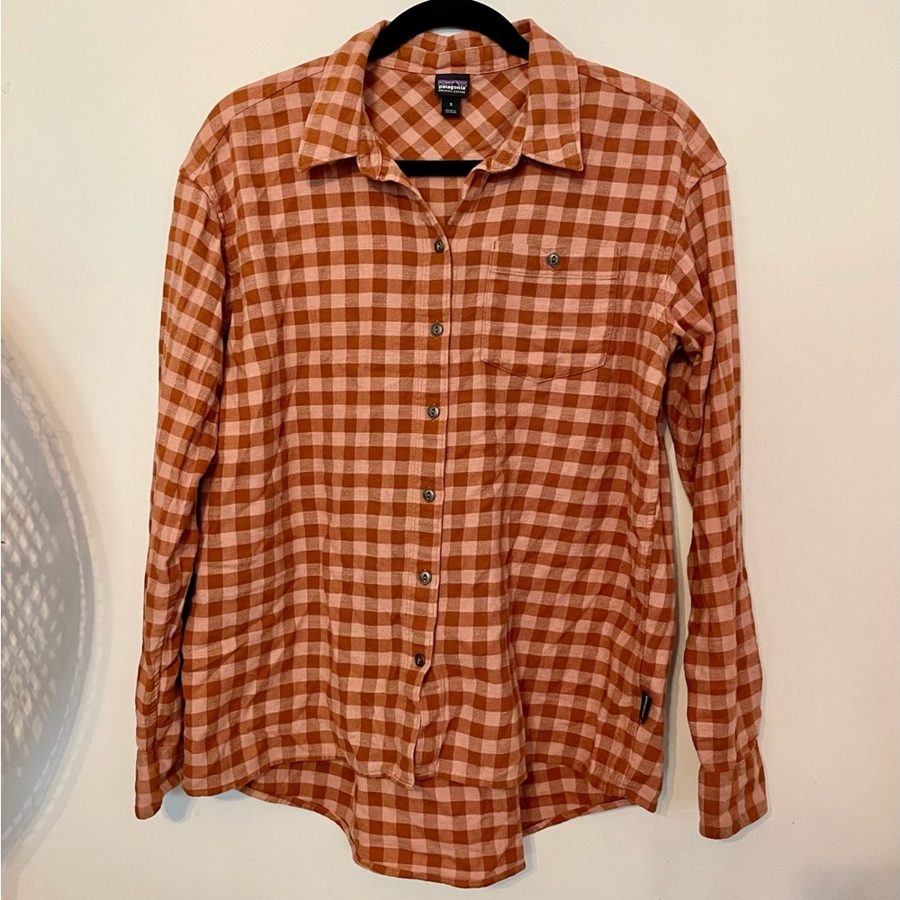 Patagonia women’s Buffalo check flannel shirt